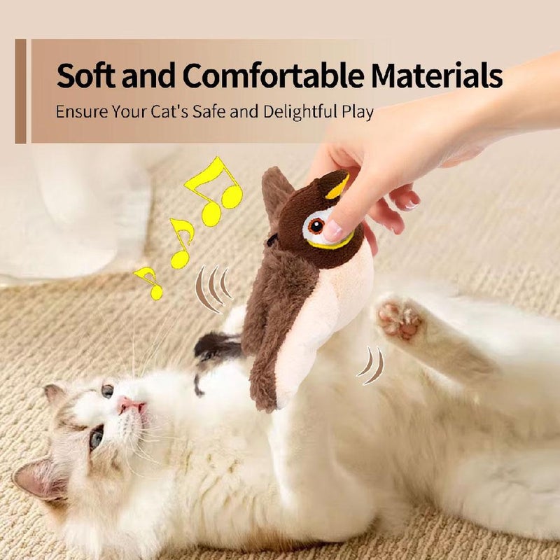Flying Bird Cat Toy, Flappy Bird Cat Toy Flappy Chase Interactive Cat Toy,flappychase Flapping Flying Bird Cat Toy With Melody for Indoor - Image 4